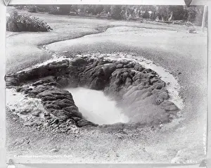 Landforms Prints: View of Bathtub Geyser