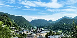 Panorama Gallery: View of Berchtesgaden, Berchtesgadener Land district, Upper Bavaria, Bavaria, Germany