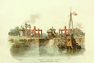 Chinese Prints: Front View of a Boat