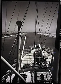 Prow Prints: View From Boat Of Suez Canal