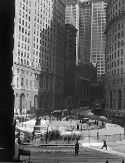 Streetcar Prints: View Of Bowling Green Park