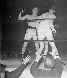 View of Boxers in Action
