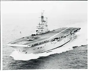 View of British Carrier HMS Bulwark