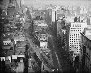 Broadway Prints: View Of Broadway Near Times Square, 1920