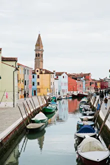 Burano Gallery: A view down one of Buranos many canals, Italy