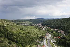 Images Dated 19th June 2011: View from Burg Senftenberg castle on Imbach, Kremstal calley, Wachau, Lower Austria, Austria, Europe