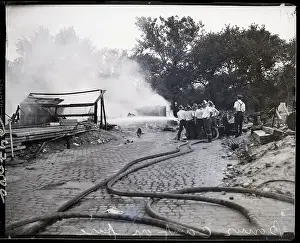 Fire Hose Prints: View Of Burning Bonus Marchers Camp