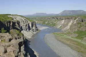 Images Dated 11th July 2011: View of the canyon of the Joekulsa a Fjoellum river, Joekulsargljufur National Park, Iceland, Europe