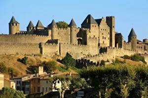 Medieval Gallery: View of Carcassonne, France (Unesco world heritage)
