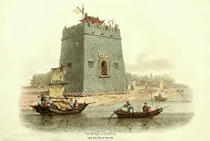 Chinese Prints: View of a Castle