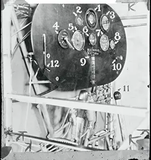 Photographic Study Prints: View of Charles Lindbergh's Airplane Panel