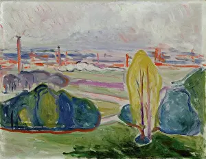 Prints of View of the Chemnitz Valley, 1905. Found in the Collection of the Kunsthaus Zürich. Creator: Munch, Edvard (1863-1944). (Photo by Fine Art Images/Heritage Images via Getty Images) Where emotion becomes image, and every image speaks a thousand whispers.: View Of The Chemnitz Valley