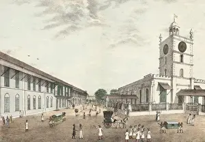 Information Technology Prints: View of the city of Bombay around 1870