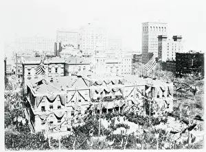 View of City Hall Area During Subway Ceremonies