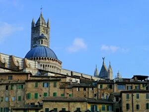 Images Dated 24th July 2012: View on the city of Siena with the cathedral