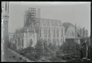 View of the Construction of the Cathedral of St John the Devine