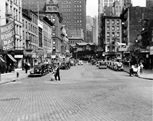 Vendor Prints: View Of Cortlandt Street