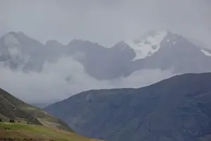 Cusco Prints: view of the countryside and the Andes Mountains