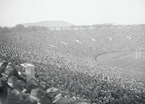 New Haven Prints: View of Crowd Attending Yale Bowl