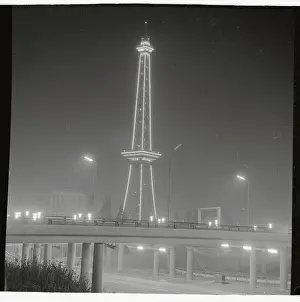 View of Decorated Radio Broadcasting Tower