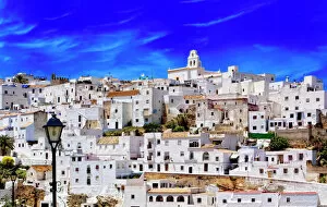 Tourist Resort Gallery: View of a district of the small town of Vejer, Andalusia, Spain, Europe