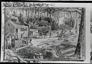 View of Early Lumber Mill