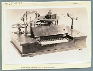 Trading Prints: View of Early Stock Ticker