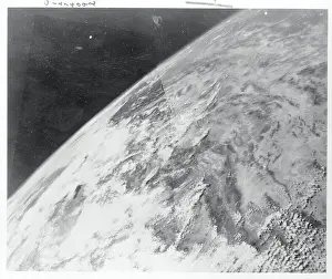 White Sands Prints: View of Earth From Spacecraft