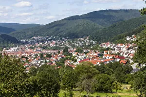 Images Dated 26th June 2011: View of Eberbach, Baden-Wuerttemberg, Germany, Europe, PublicGround
