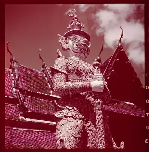 Bangkok Prints: View of Emerald City Statues