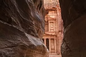 View from entrance of City of Petra, Jordan