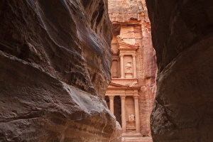 Ravine Collection: View from entrance of City of Petra, Jordan