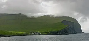 Faroe Islands Prints: View from the ferry Norroena to the Faroe Islands, Denmark, Europe