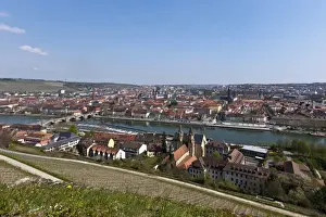 Main Prints: View from Fortress Marienberg over Wuerzburg