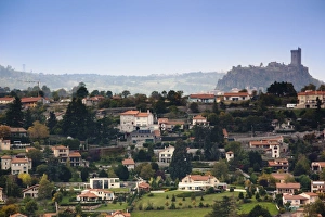 Images Dated 16th April 2016: View of the fortress of Polignac