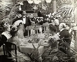View of Gay 90s Wedding Reception