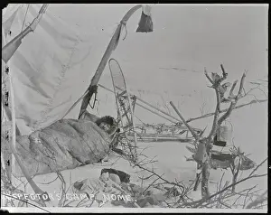 Snowshoes Prints: View of Gold Mining Camp