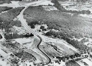 Highway Prints: View from Graf Zeppelin of Autobahn