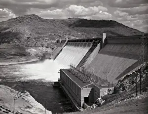 Water Supply Prints: View Of Grand Coulee Dam