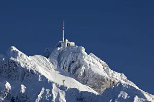 Appenzell Collection: View from the high alp to the Alpstein massif with Mt Saentis, Appenzell, St Gallen, Swiss Alps