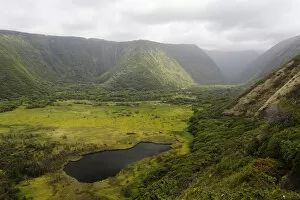 Big Island Hawaii Islands Gallery: View from the hiking trail to Waipio Valley, Big Island, Hawaii, USA