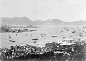 Busy Prints: View Of Hong Kong Waters; Ships