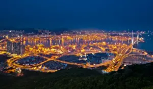 Industrial District Prints: View towards hongkong industrial area