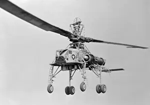 View of Howard Hughes XH 17 Helicopter