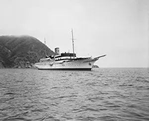 Side View of Howard Hughes Yacht Southern Cross
