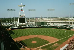 Anaheim Prints: View Inside Anaheim Baseball Stadium