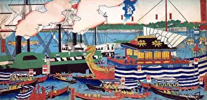 Trade Prints: View of Japan's Eastern Capital, Shibaura