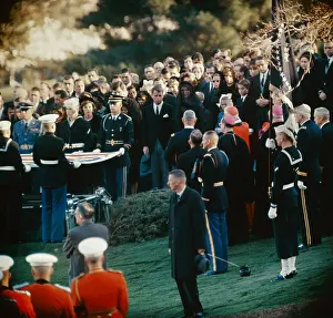 Arlington Prints: View of JFK's Burial at Arlington National Cemetery