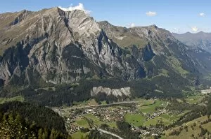 Images Dated 28th September 2011: View into the Kander Valley with a view to Kandersteg, Bernese Oberland, Switzerland, Europe