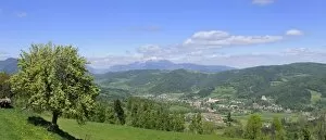 Hilly Landscape Gallery: View of Kirchberg, St. Corona, Lower Austria, Austria, Europe